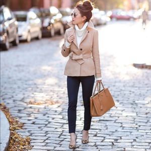 Banana Republic Melton short wool coat